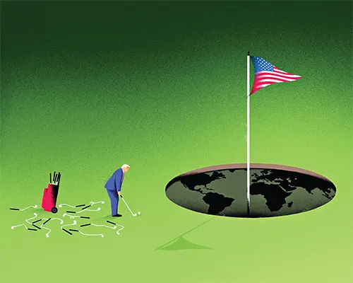 আগ্রাসী মার্কিন নীতি ভেঙে পড়ছে বিশ্বব্যবস্থা